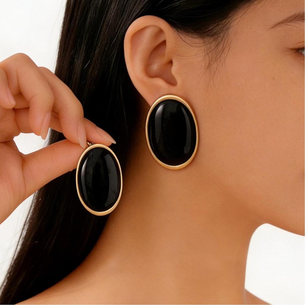 Personalized Oversized Geometric Circle Earrings - Trendy, Versatile Nightclub Fashion Jewelry
