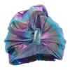 Waterproof Turban For Swimming Ladies Fashion Style Blue 25x17cm Swim Hat Accessory 1Pack