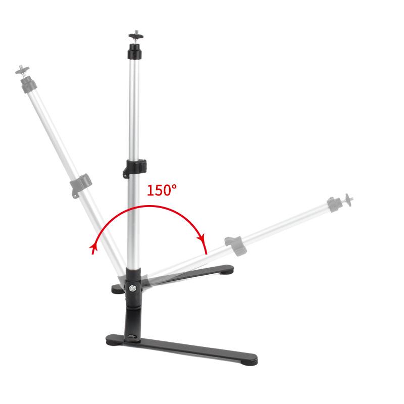 Multi-Angle Adjustable Aluminum Phone Stand for Overhead Shots and Live Streaming