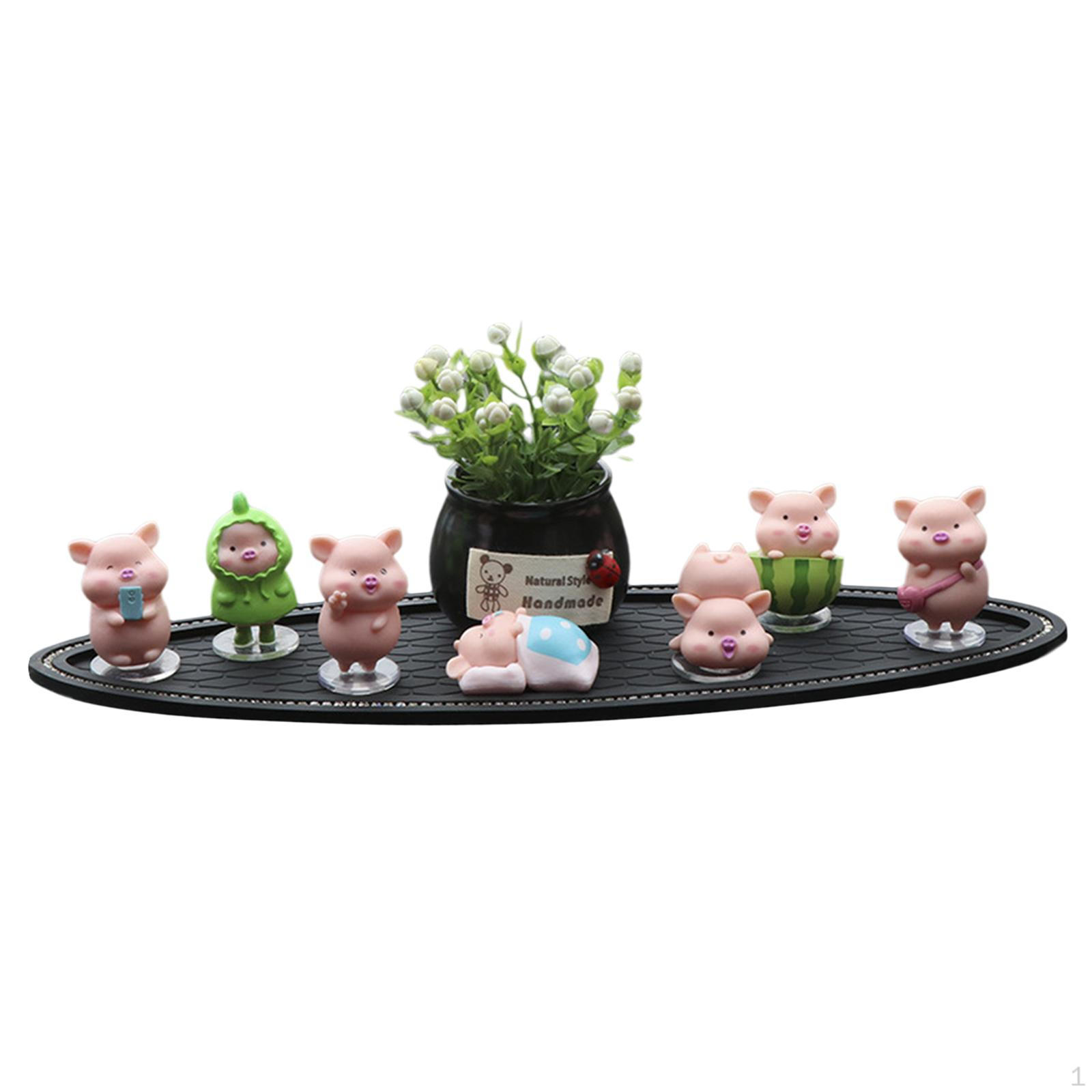 

Чарівна колекція фігурок свині для приладової панелі автомобіля та домашнього декору Potted Plant Set