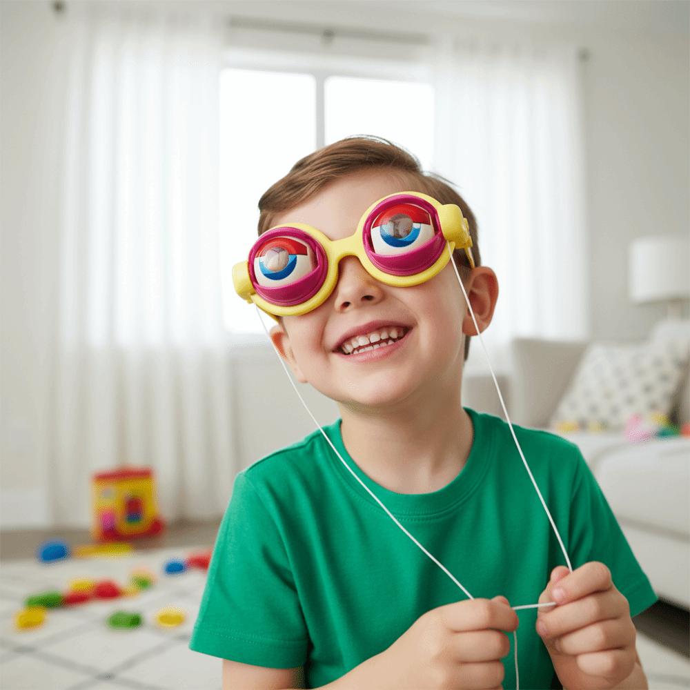 Plastový Materiál Šílené Brýle Party Dekorace Žertovné Brýle Parodické Hračky Šílené Oči Rekvizity Dětské Dárky