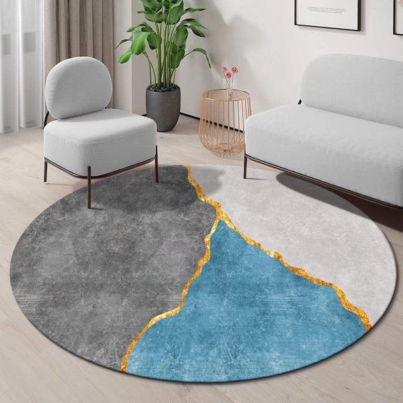 Round Carpet Nordic Living Room Light Luxury Carpet Home Bedroom Cradle Swivel Chair Anti Dirty Simple Study Room