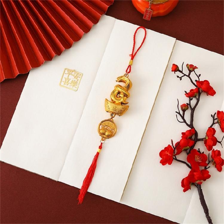 2025 Years of The Snake Pendant Snake Lucky Charm Decorative for Chinese New Years Prosperitys and Elegant Decoration