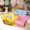 Holiday Gift Bag Features a Colorful Rooster Versatiled Storage Basket for Eggs and Candy for Parties Decoration