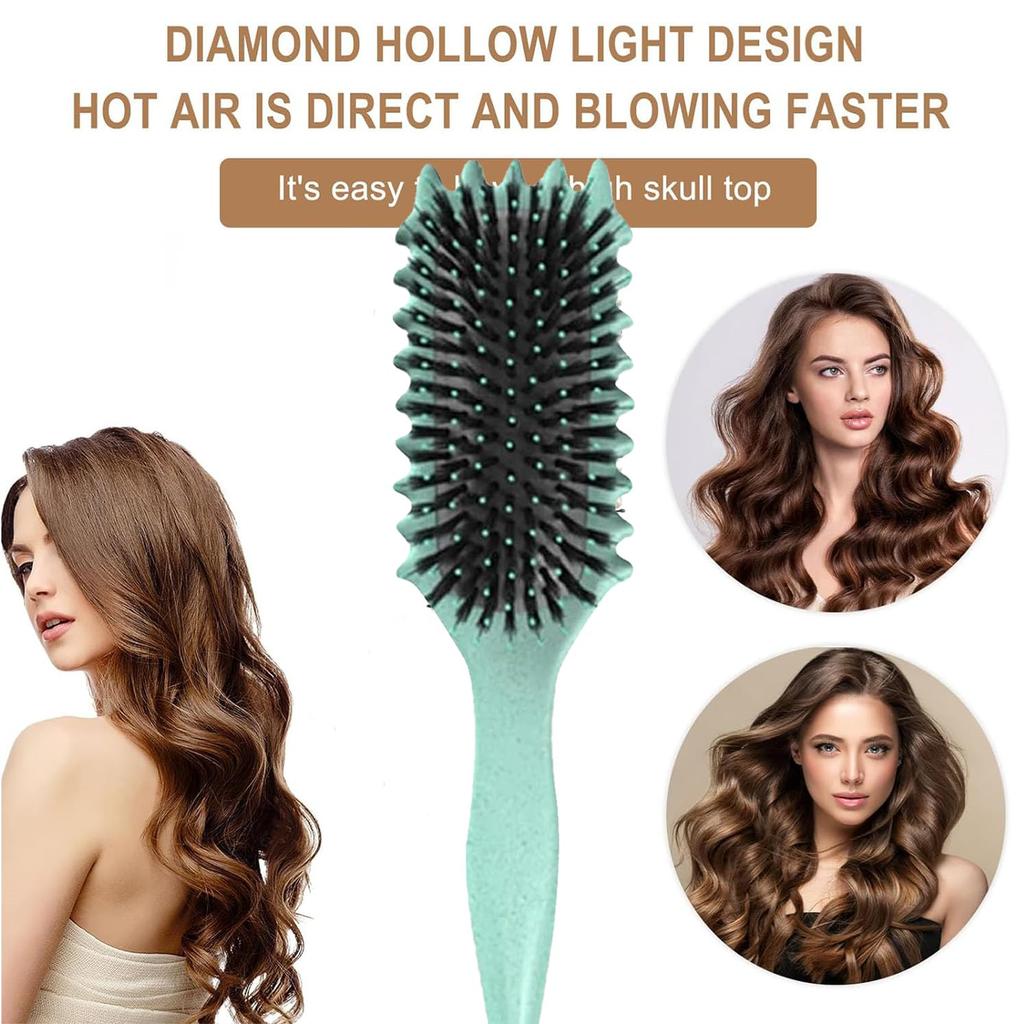 1 PCS  Women Curl Defining Brush, Boar Bristle Hair Brush Styling Brush, Curly Hair Brush, Shaping & Defining Curls