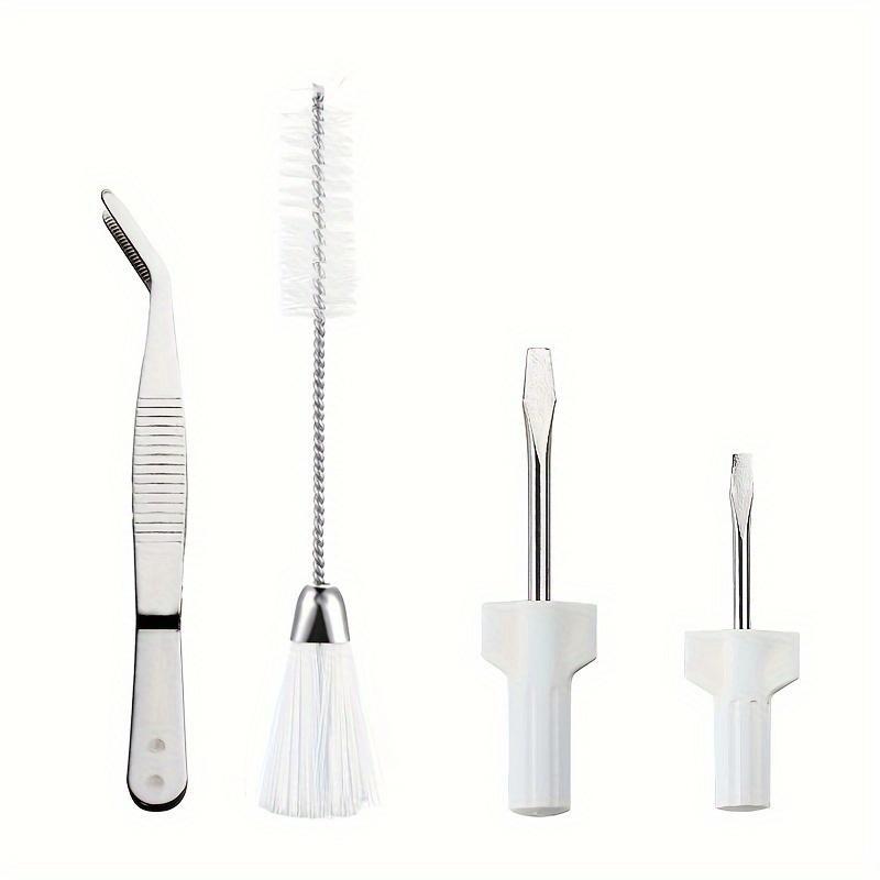 

4 шт./компл. Двойная щетка для волос для чистки швейной машины, бытовая швейная машинка, пинцет для пыли, отвертка с плоским зевом 4pcs/set