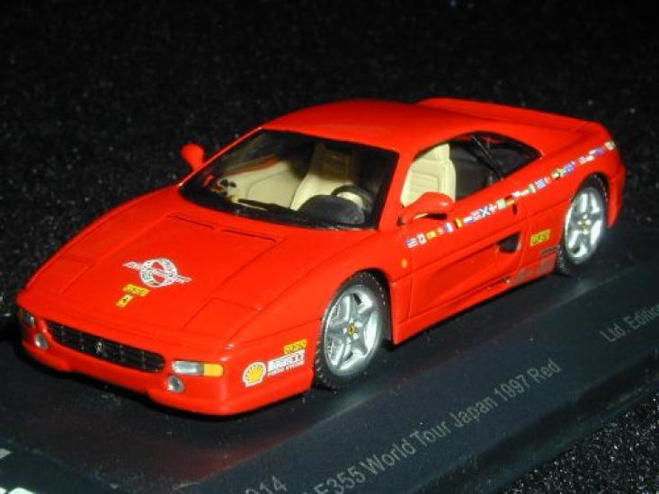 Model Net Scale Ferrari F355 GTB 97 World Tour Japan Red Model 1/43 Round-the-World (Finished)