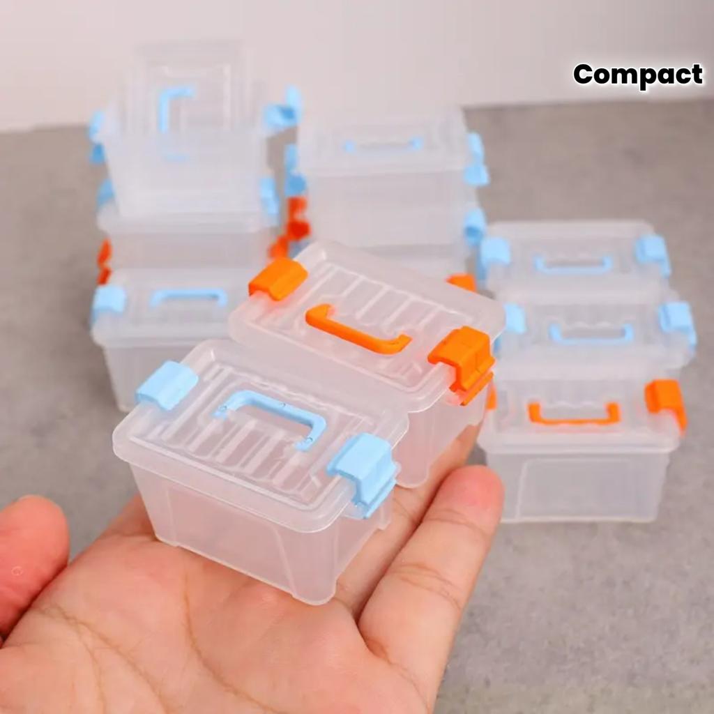 10pcs Dollhouse Mini Storage Box Plastic Suitcase,Compact Design,Sturdy Construction,Mini Organizer,Office Supplies,DIY Projects