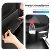 Car Logo Seat Slot Leather Storage Tissue Box Holder Auto Decorative Accessories For Mitsubishi Outlander Lancer Eclipse Mirage MF8