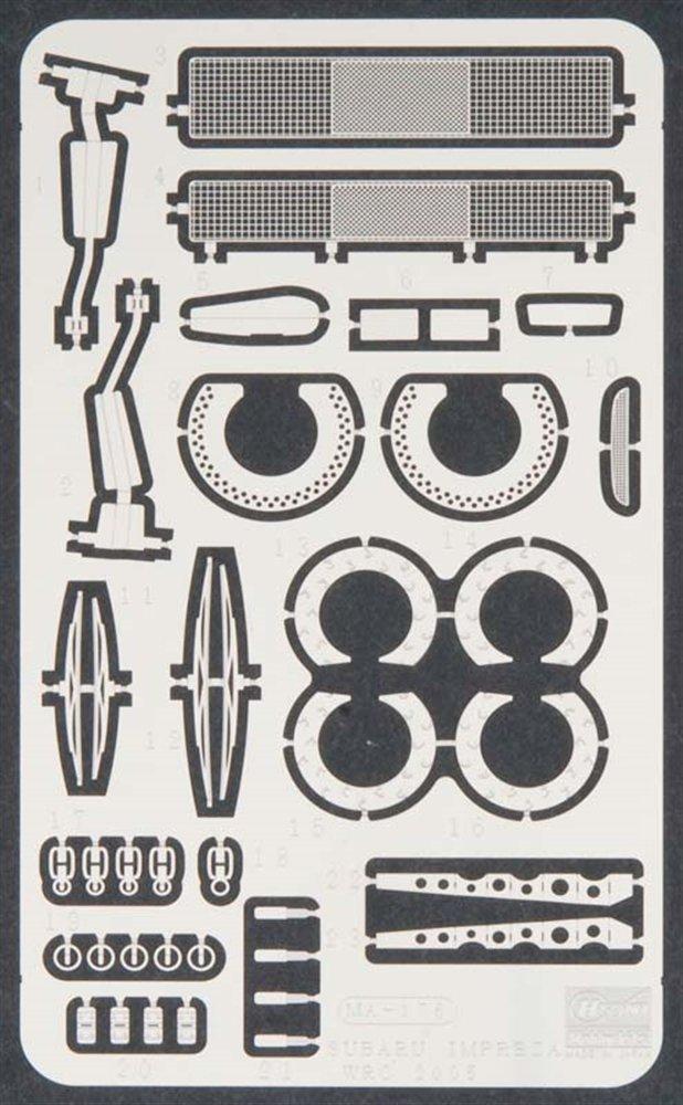 

Hasegawa parts for Subaru Impreza WRC 2005 QG8 1/24 Photo-etched
