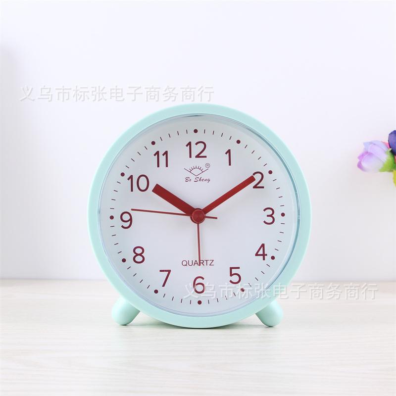 Creative silent alarm clock Modern student bedroom bedside table clock Simple children wake up clock
