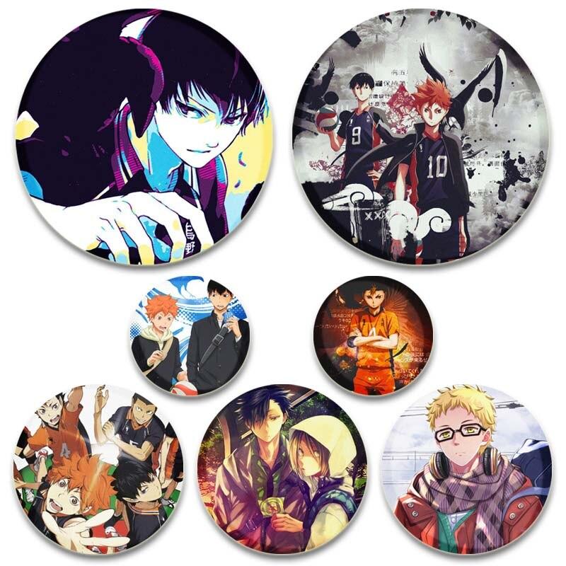 

Anime Haikyuu!! Lapel Pins Women Fashion Jewelry Accessory Cosplay Cartoon Brooch Button Badges Clothes Bag Shirt Decor Gifts