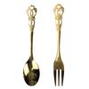 2pcs/set Spoon Charm Coffee Fine And Retro Texture Fruit