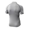 Men's Quick Dry High Neck Short Sleeve Athletic Top