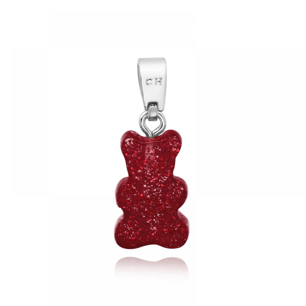         Nostalgia Bear Red Velvet Classic Connector Silver                            