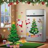 Christmas Refrigerator Magnets Stickers Santa Reindeer Christmas Tree DIY Fridge Magnet Ornaments Holiday Home Decorations
