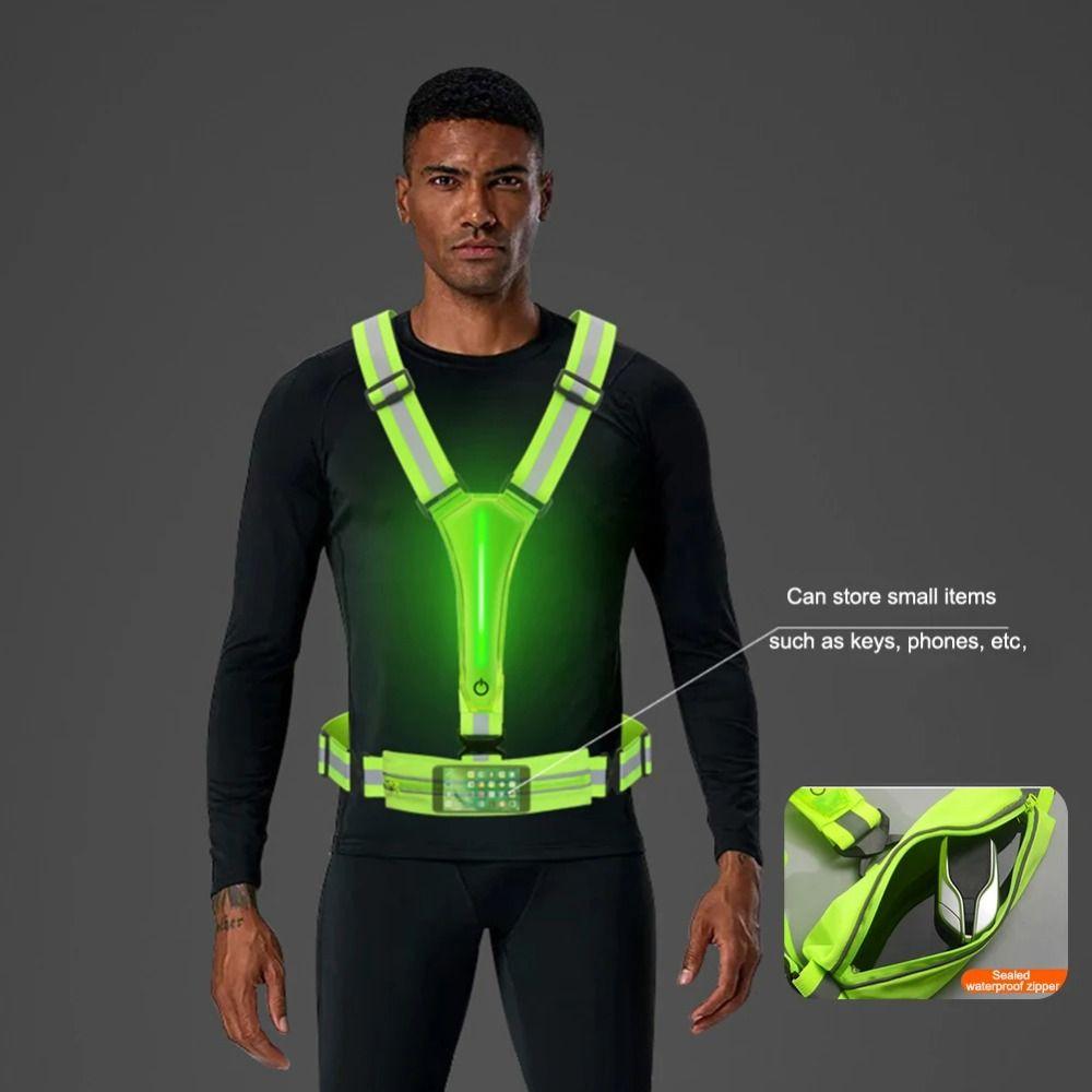 Durable Cycling Vest Wear Resistant LED Vest High Quality Reflective Vest  Safety