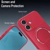 Coque de Protection - BOOLING - pour iPhone 17 - Silicone avec Cercle Magnétique Support Rouge - 2 Vitres