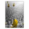 Fashion Retro Art Landscape Canvas Painting Yellow Sailboat Poster Office Wall Painting for Living Room Home Decoration Mural No Frame