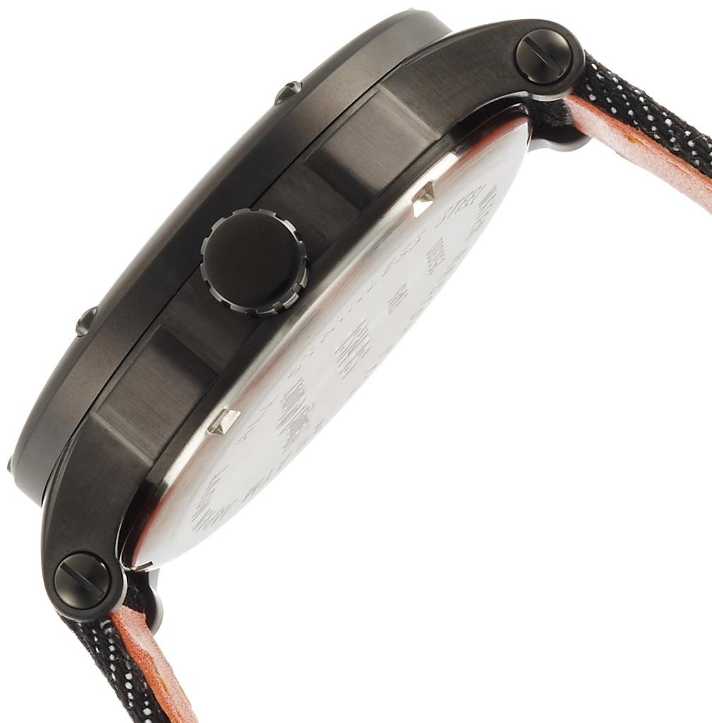 Angel Clover Exventure-SENSE Exclusive EV46BBK-BD Men's Watch Black Stainless Steel Quartz 46MM