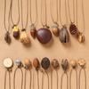 Female Acorn Pendant - Simple Long Sleeve Sweater Chain - Retro Knitted Necklace Accessory