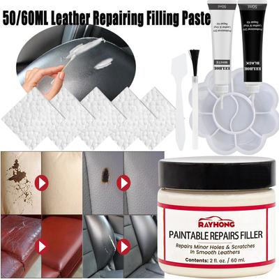 Leder Reparaturpaste Naturleder Füllstoff Reparaturmasse Leder Restaurierungscreme Für Risse Risse Brandlöcher Füllstoff