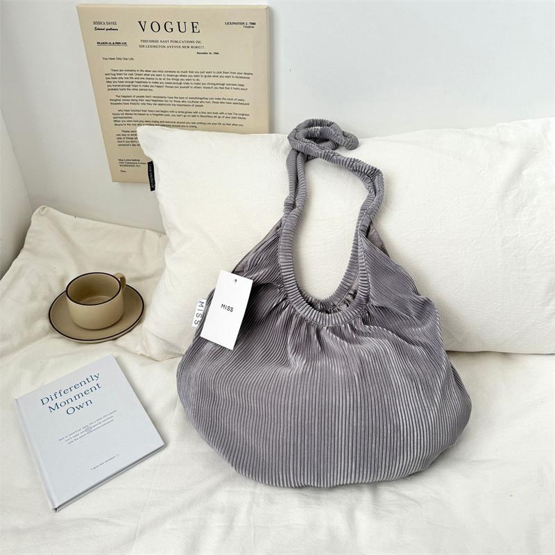 

Вельветова сумка через плече Candy Department Hundred Slanting Crossbody Bag Tote Bag one size сірий