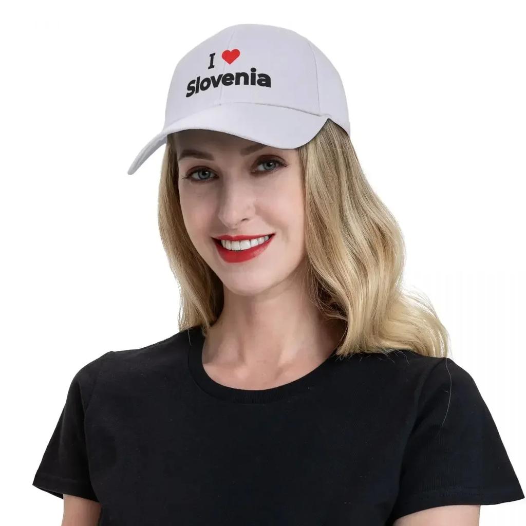 I Love Slovenia Baseball Cap Golf Hat Vintage Golf Cap Hat Baseball Cap Luxury Woman Men's