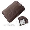 Outdoor Garten Schaukel Sitz Abdeckungen Wasserdicht 3 Sitz Hängematte Möbel Protector(Kaffee)