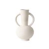 Creative Binaural Plain-Fired Ceramic Vase Light Luxury Home Soft Decoration Interior Decoration Ornament Gift Flower Arrangement Device