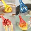 652F Multipurpose 2 in 1 Eggs Whisk and Tongs Ergonomic Handle ABS Easy Cleaning