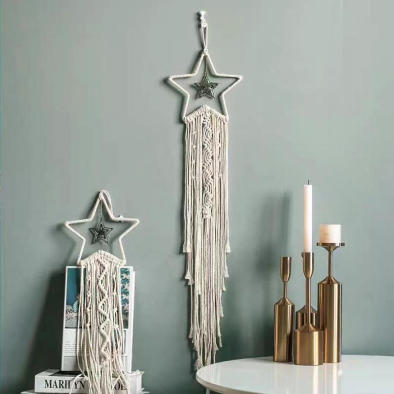 Nordic Decorative Pendant Tapestry Dreamcatcher Creative Handmade Weaving Gift Home Interior Wall Decoration Wall Hanging