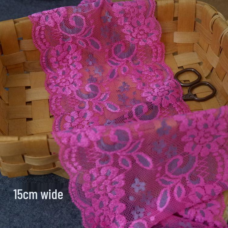 Two-Tone Stretch Lace Trim for DIY Clothing & Accessories