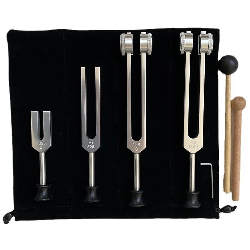Colorful Tuning Fork Set Aluminum Tuning Forks Healing Therapeutic Musical Instrument Percussion