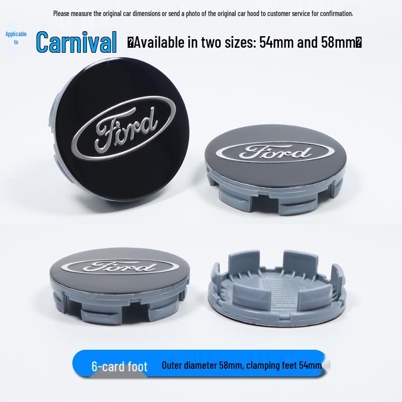 Kompatible Radnaben- und Reifenabdeckungen für Ford: Focus, Fiesta, Mondeo, Escort, Kuga, EcoSport