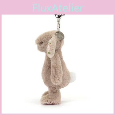 Jellycat Konijn Zachte Pluche Sleutelhanger met Bloemige Oren voor Cadeauwinkels