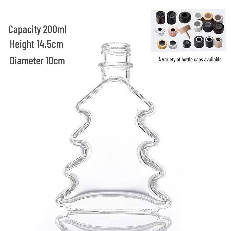 Glass Dried Flower Aromatherapy Bottle - Fireless Perfume Bottle for Bedroom and Car, Refillable.