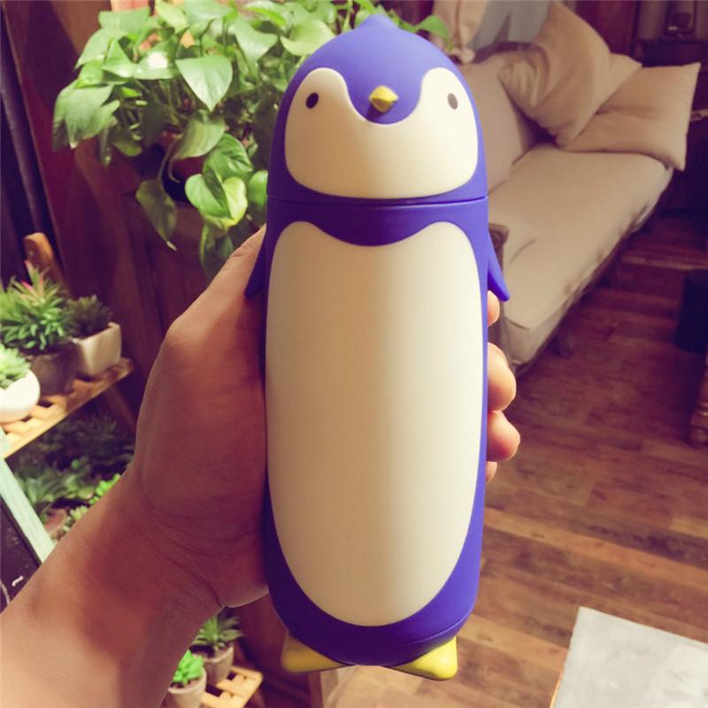 Penguin Stainless Steel Thermos Vacuum Flasks Cartoon Thermo Cup Portable Thermal Insulated Mug Chil