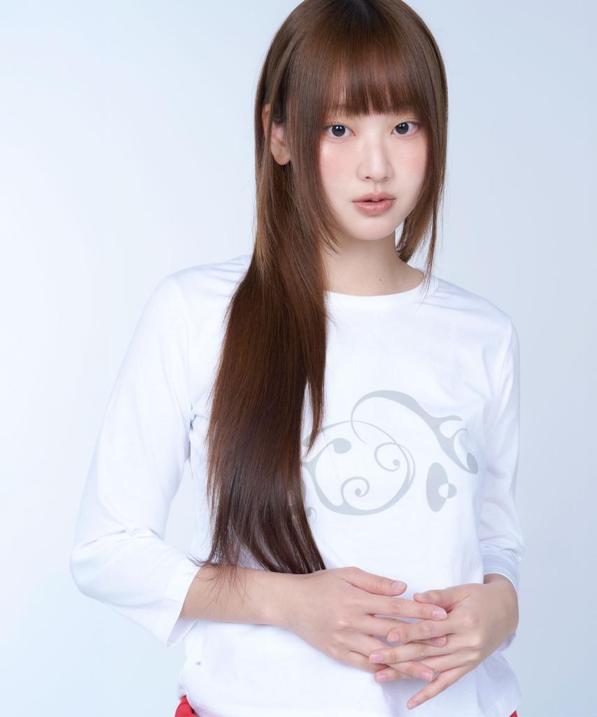 Laailai Drift Flow 3/4 Sleeve Tee (White)