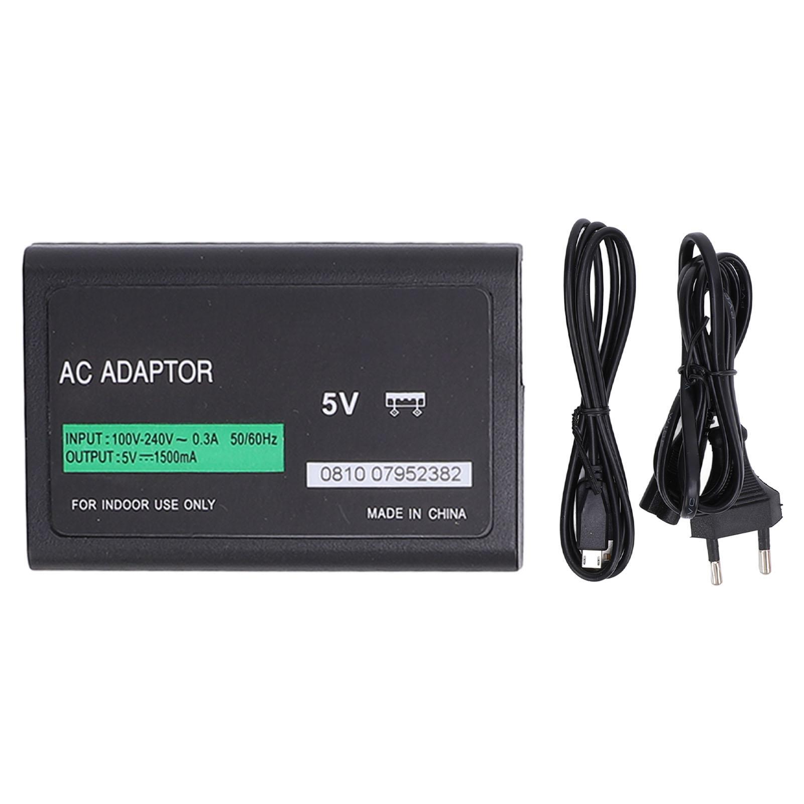 

AC Adapter Charging Cable Set Stable Data Transfer Data Cord for PS Vita 2000 5V 1.5A EU Plug