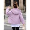 Trendy Women Short Padded Jacket Thickened Cotton Hooded Loose Coat Winter Fashion Outfit
