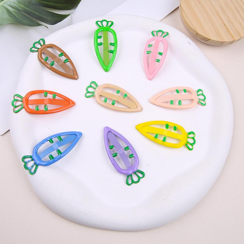 Mädchen Candy Clip Karotten Kopfbedeckung Einfarbig Karotten Clip Haar Zubehör Schöne Kopfbedeckung Haarnadeln Erweiterte Prinzessin Kopfschmuck Haarspange