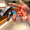 Perfect New Cartoon One Piece Key Chain Luffy Zoro Nami Usopp Chopper Robin Franky Brook Jinbe Children's Student Model Doll Bag Pendant