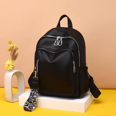Backpack Women's Travel Bag Fashion Multi Functional Soft Leather Backpack Trend Casual Bag