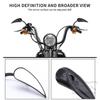 2PCS Schwarz Motorrad Rückspiegel Rückansicht Seiten Spiegel Für Harley Cruiser Bobber Chopper Dyna Softail Motorrad
