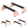 2Pcs Wooden Push-Up Bar Stand Ergonomic Anti-slip Grip Home Gym Floor Workout Strength Training Push-up Parallettes Bar Fitness Handle