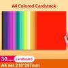 A4 farbiger Karton 50 Blatt Verdicktes Hartpapier 200 g/m² Karton Buntes Zeichenpapier für DIY Kunst Kartengestaltung Scrapbooking