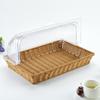 Rattan-Style Bread & Food Display Basket with Lid