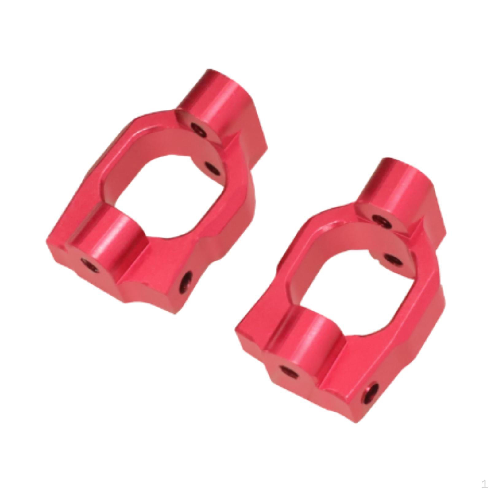 

2 Pieces Rear Axle Carrier RC C Blocks 1/10 Easy to Install Accessories Steering Cup for Car Chrome