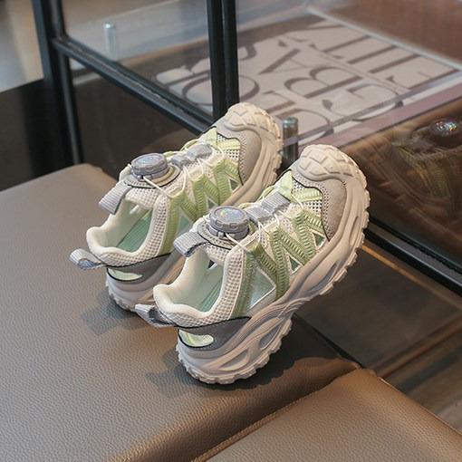 Kids Summer Lightweight Sneakers Breathable Mesh Dad Shoes Running Single‑Mesh Sports Shoes